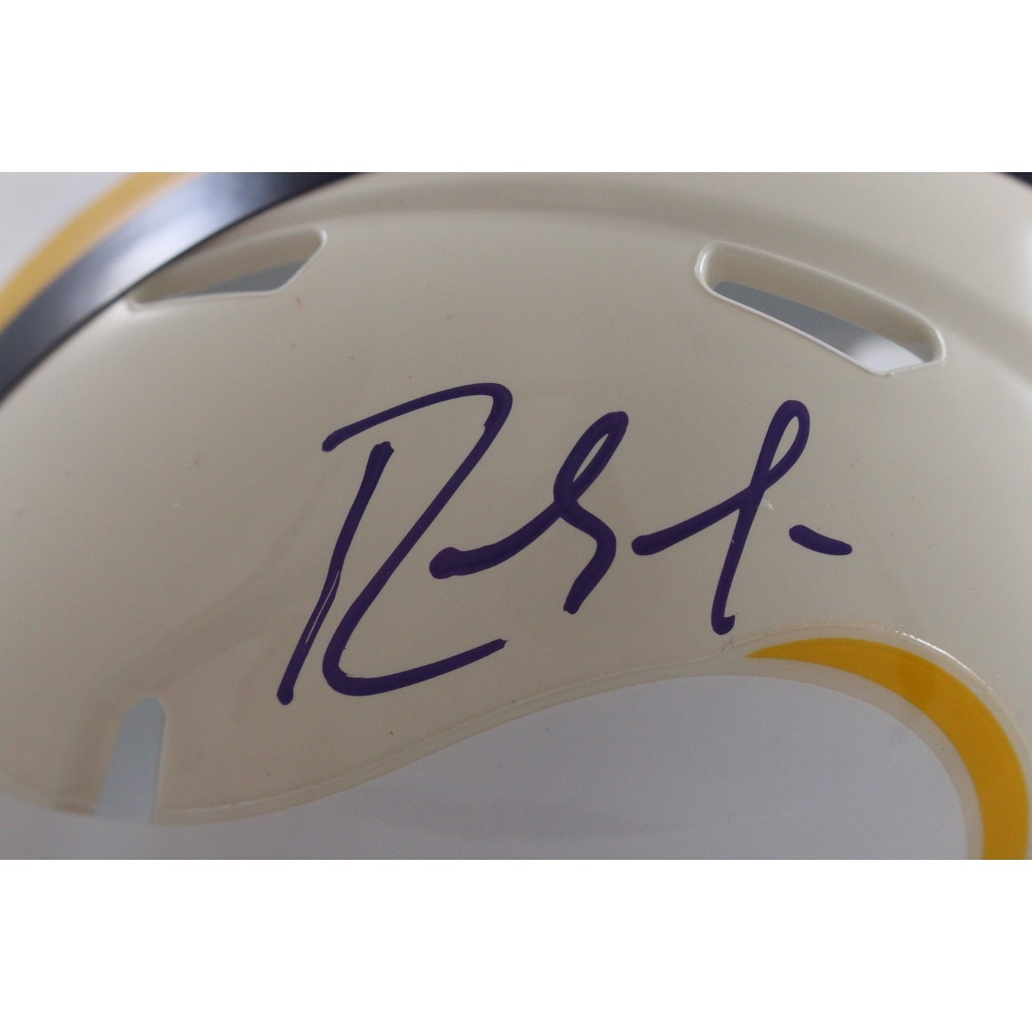 Randy Moss Signed Minnesota Vikings Throwback Mini Helmet
