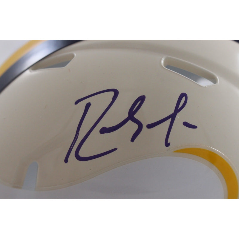 Randy Moss Signed Minnesota Vikings Throwback Mini Helmet