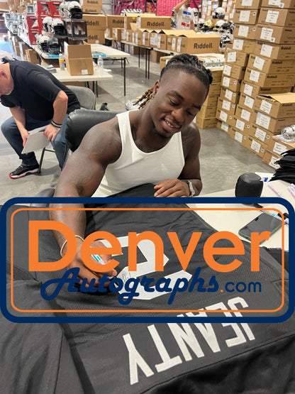 Ashton Jeanty Autographed Pro Style Custom Black Football Jersey