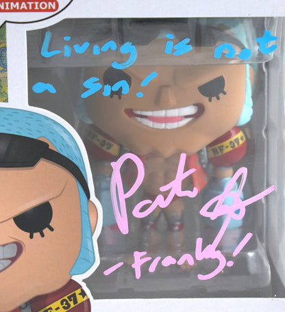 Patrick Seitz Signed Franky One Piece Funko Pop Figurine