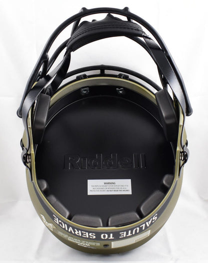 Tony Dorsett & Earl Campbell Signed Salute to Service Full Size Helmet