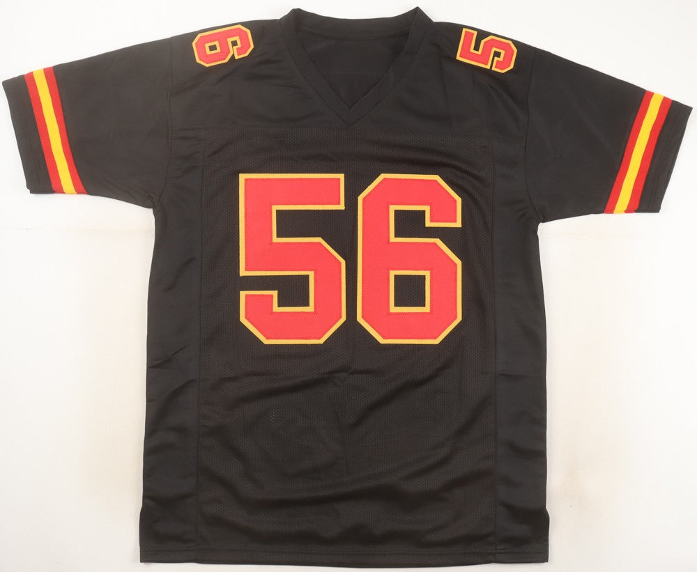 Derrick Johnson Signed Kansas City Chiefs Black Custom Jersey