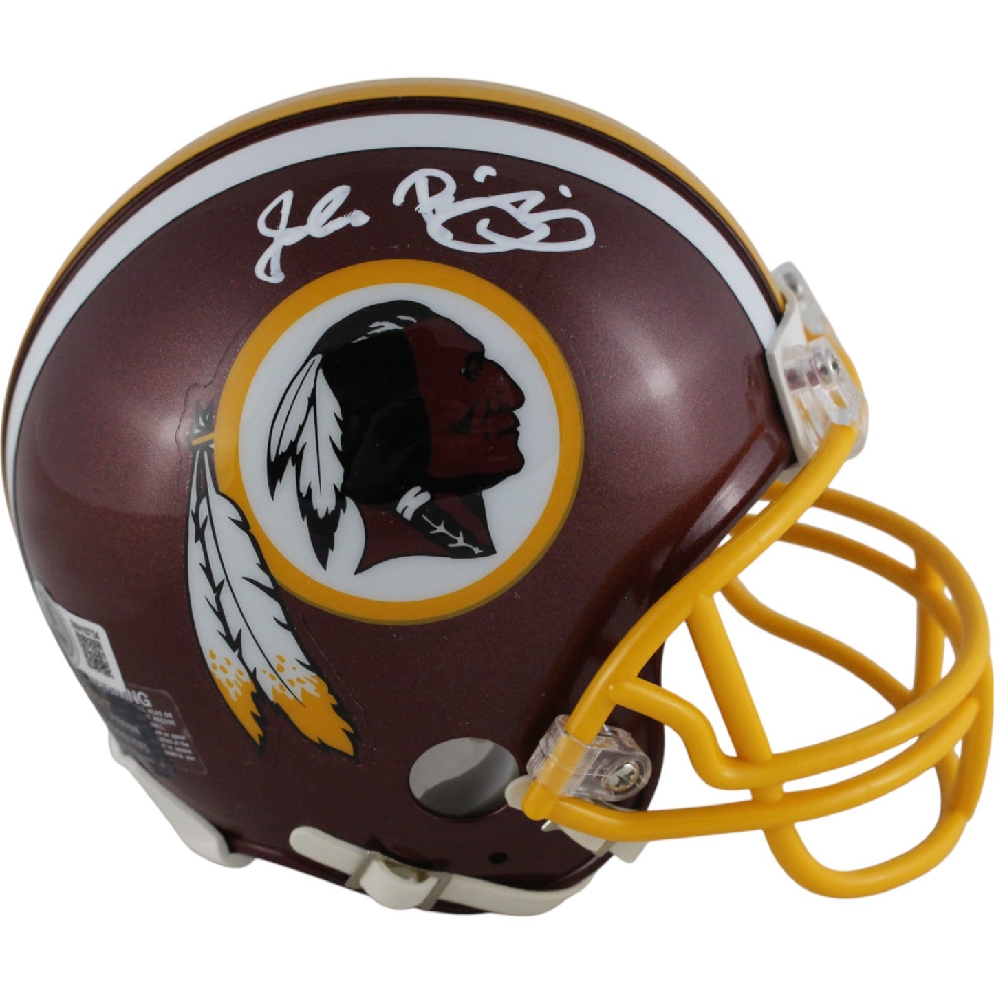 John Riggins Autographed Washington Redskins VSR4 Throwback Mini Helmet