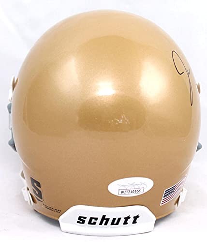 Jack Coan Signed Notre Dame Fighting Irish Black Mini Helmet