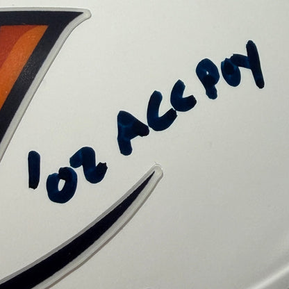 Matt Schaub Signed Virginia Cavaliers Mini Helmet (02 ACC POY) JSA Witness