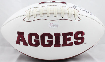 Michael Bennett Signed Texas A&M Aggies Logo Football