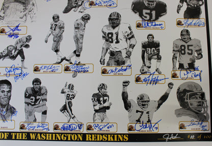 Washington Redskins All-Time Greats Autographed 40x26 Poster (42 Sigs)