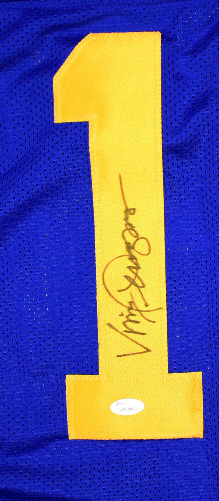 Vince Ferragamo Autographed Blue Custom Pro-Style Jersey