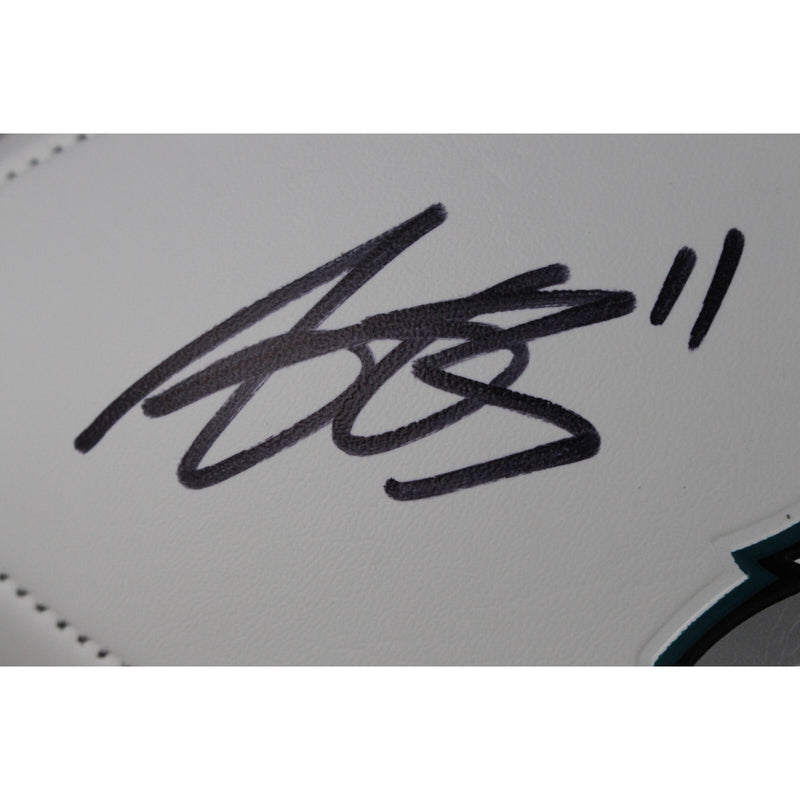 AJ Brown Autographed Philadelphia Eagles Logo Football