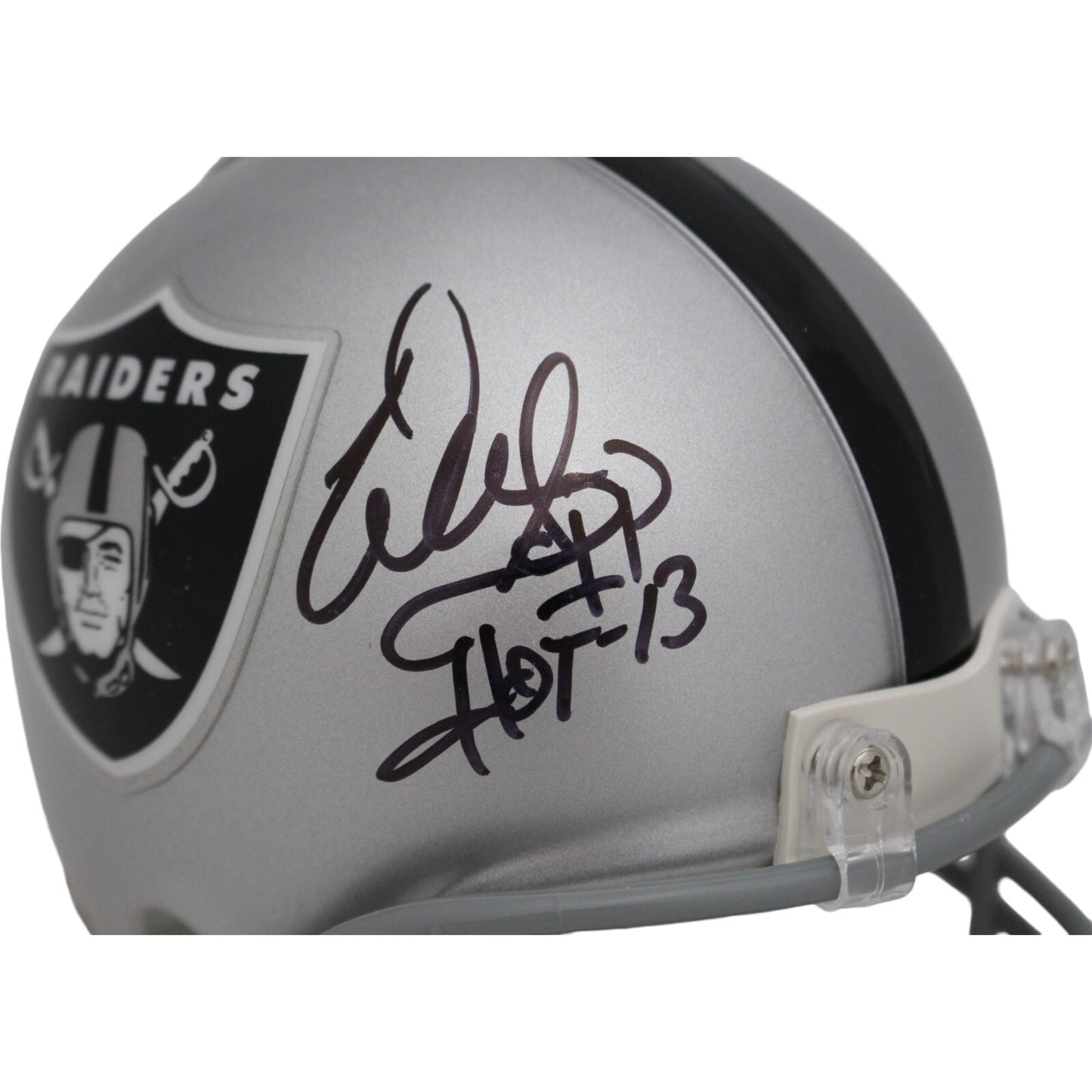 Warren Sapp Signed Oakland Raiders VSR4 Mini Helmet HOF