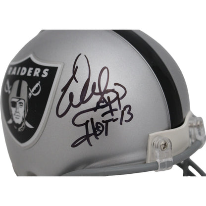 Warren Sapp Signed Oakland Raiders VSR4 Mini Helmet HOF