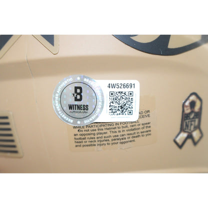 John Elway Signed Denver Broncos 2023 Salute to Service Mini Helmet BAS