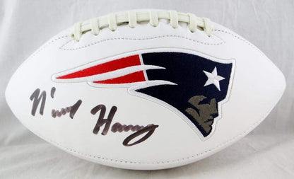 N'Keal Harry Signed New England Patriots Logo Football