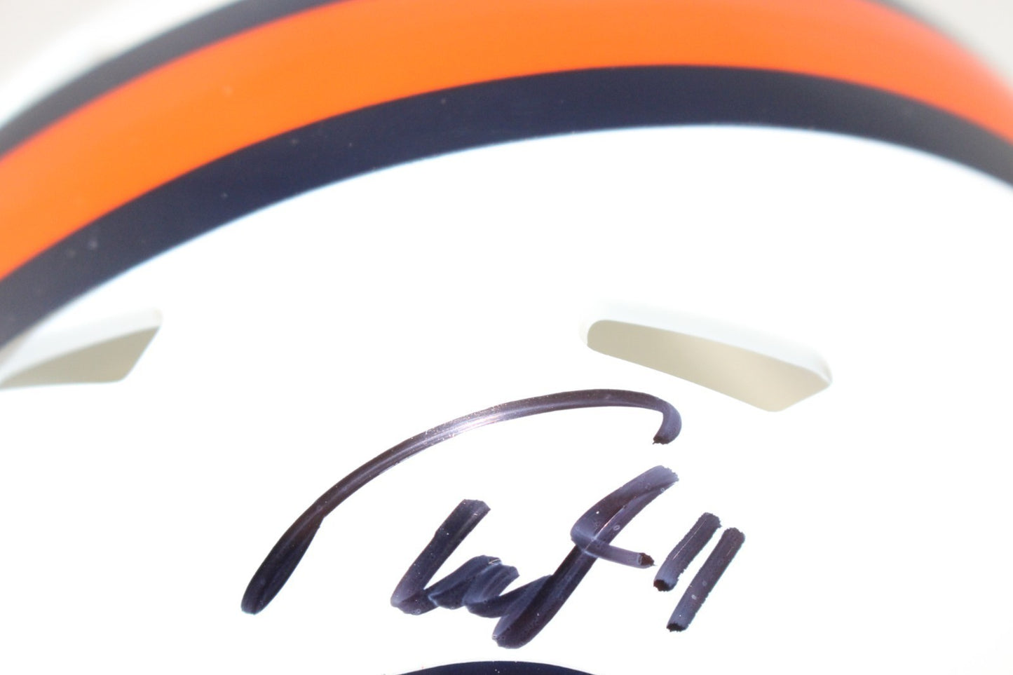 Troy Franklin Signed Denver Broncos Alternate Mini Helmet
