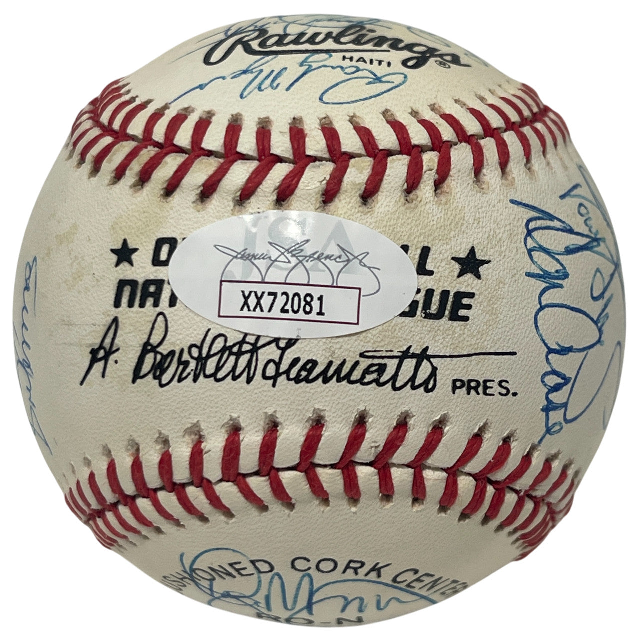 1989 New York Mets Team Signed Official National League Baseball (JSA LOA)