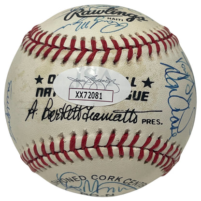 1989 New York Mets Team Signed Official National League Baseball (JSA LOA)