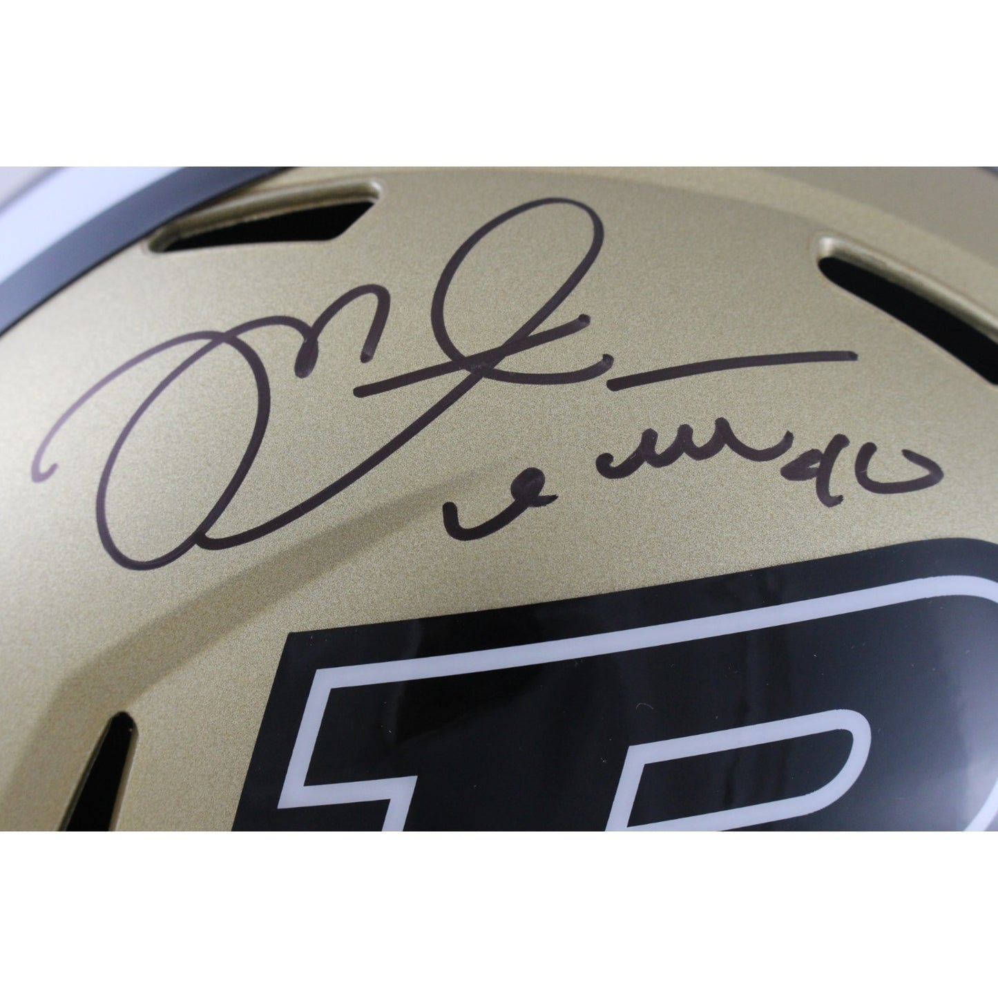 Mike Alstott Signed Purdue Boilermakers Full Size Helmet