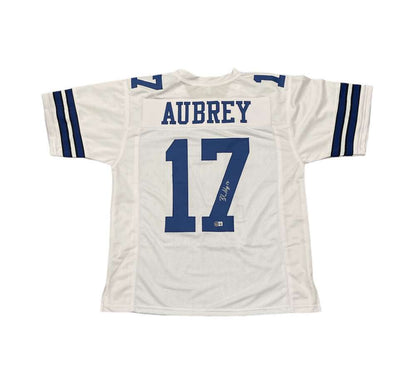 Brandon Aubrey Signed Dallas Cowboys Custom Jersey Beckett BAS COA