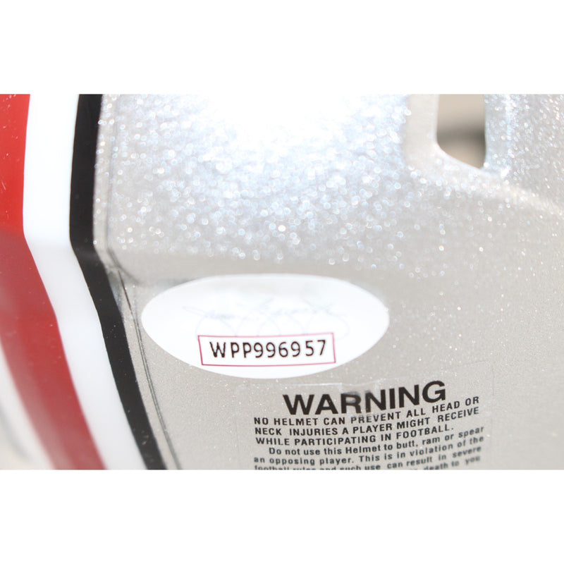 Denzel Ward Signed Ohio State Buckeyes Mini Helmet JSA