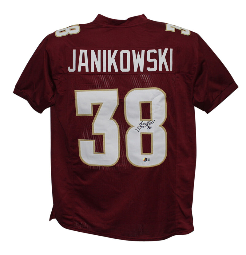 Sebastian Janikowski Autographed Florida State Custom Jersey