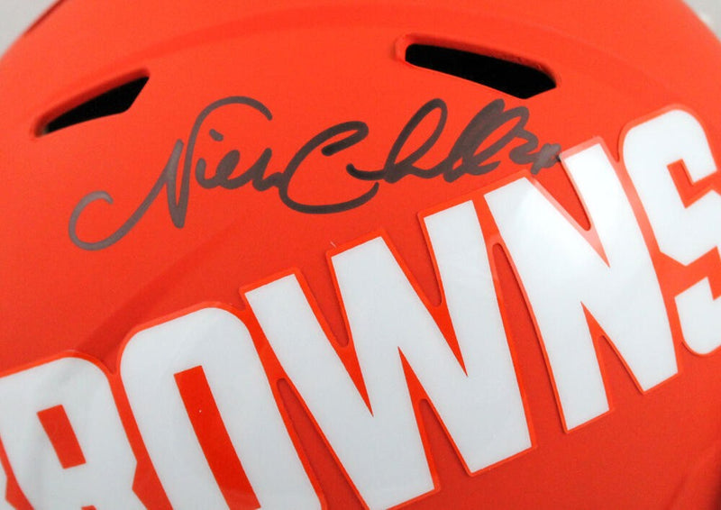 Nick Chubb Signed Cleveland Browns Full Size Amp Speed Helmet