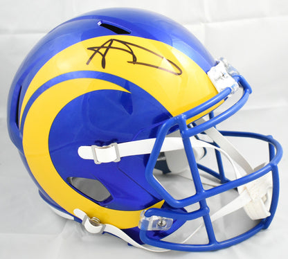 Aaron Donald Signed Los Angeles Rams Full Size Speed Helmet
