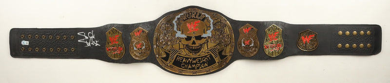 Stone Cold Steve Austin Autographed Silver Championship Belt