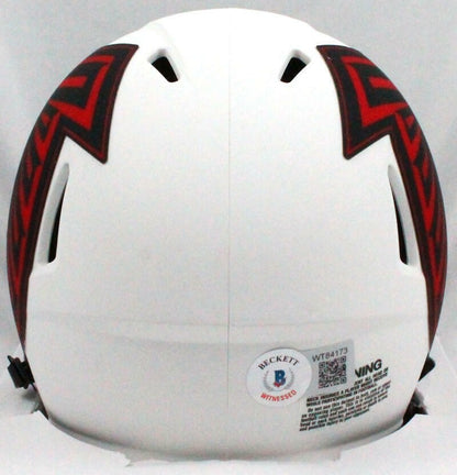 Michael Vick Signed Atlanta Falcons Lunar Speed Mini Helmet