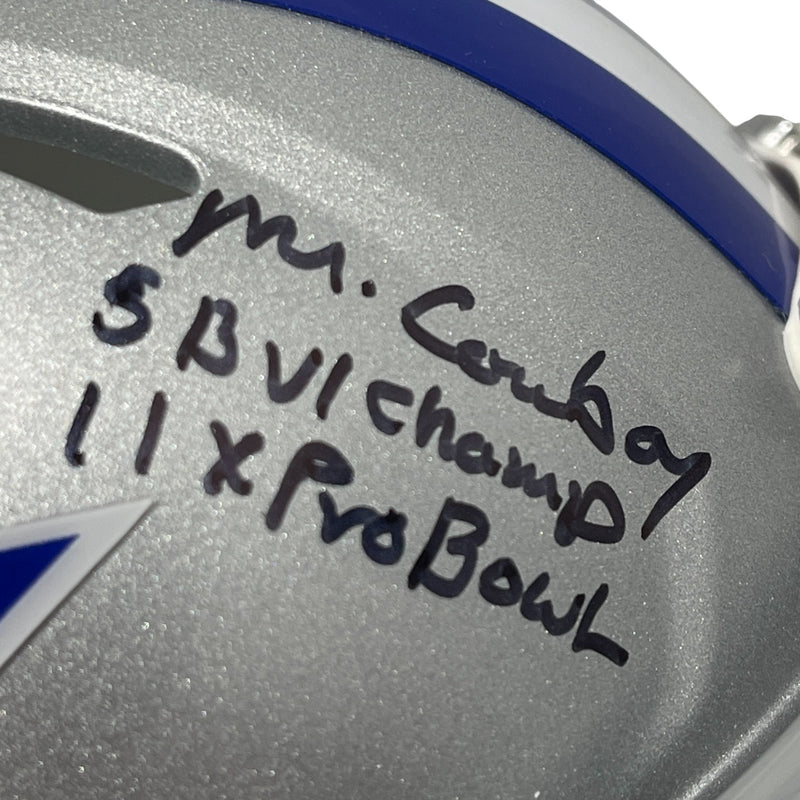 Bob Lilly Signed Dallas Cowboys Throwback Mini Helmet with 4 Inscriptions