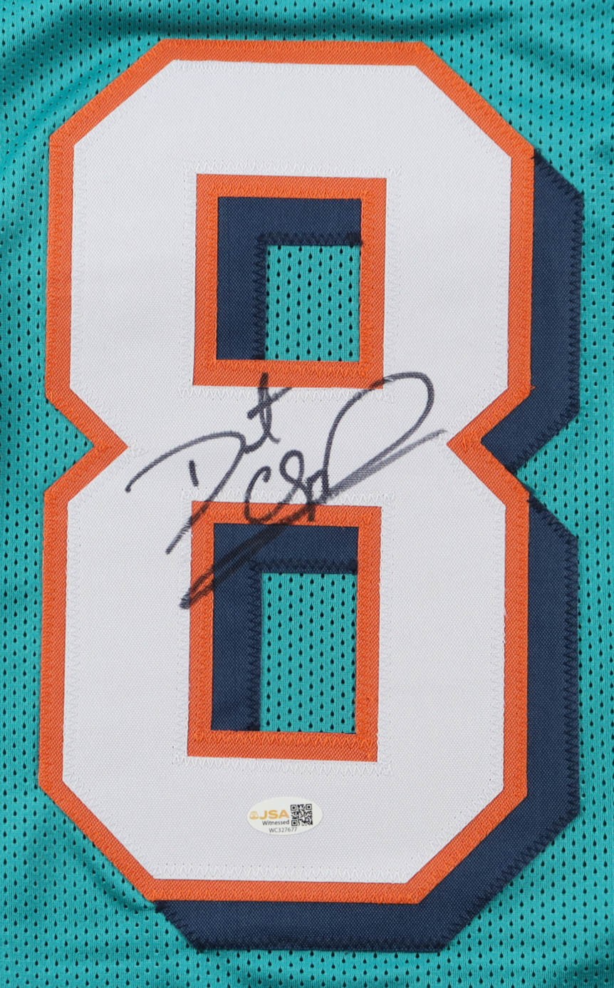 Daunte Culpepper Signed Miami Dolphins Teal Custom Jersey
