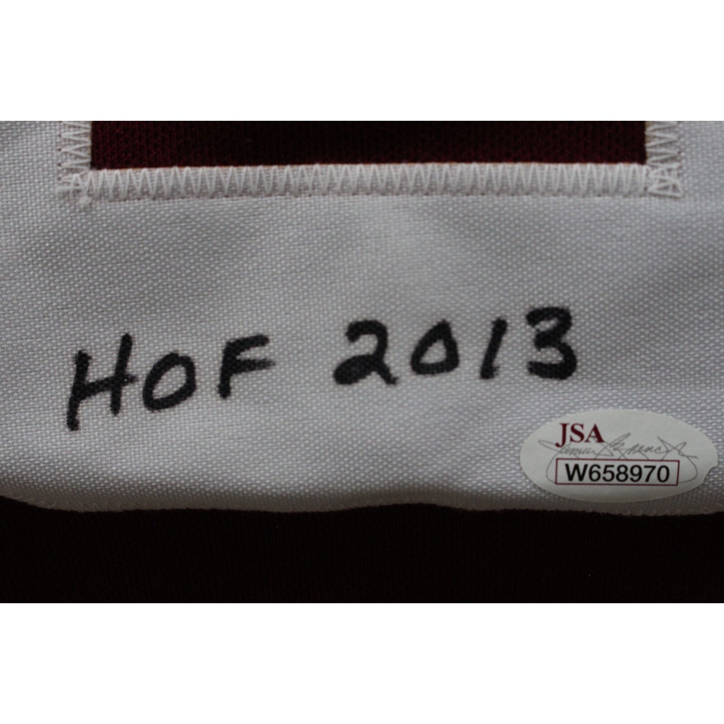 Dave Robinson Signed Custom Maroon Jersey with 3 Inscriptions (JSA)