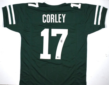Malachi Corley Signed Custom Green Pro-Style Jersey