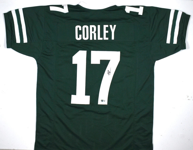 Malachi Corley Signed Custom Green Pro-Style Jersey