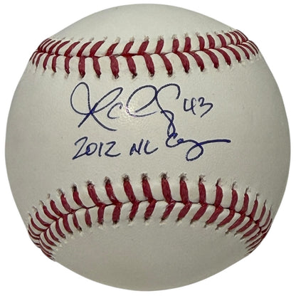 R.A. Dickey Signed ROMLB Baseball (2012 NL Cy Young Inscription) JSA