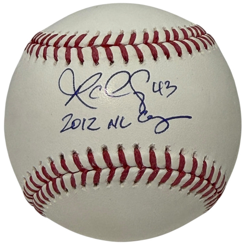 R.A. Dickey Signed ROMLB Baseball (2012 NL Cy Young Inscription) JSA