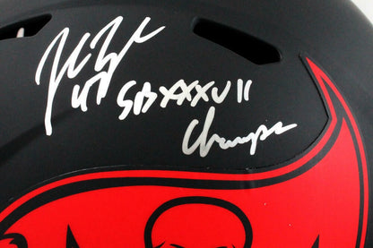 John Lynch Signed Tampa Bay Buccaneers Eclipse Speed Helmet Inscribed SB Champs