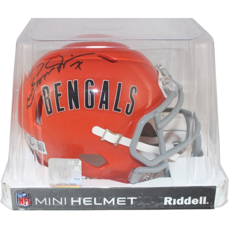 Boomer Esiason Signed Cincinnati Bengals Throwback Mini Helmet (Beckett)