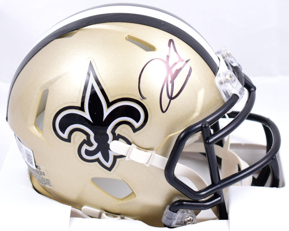 Derek Carr Signed New Orleans Saints Speed Mini Helmet