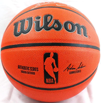 Ralph Sampson & Hakeem Olajuwon Signed Wilson NBA Basketball