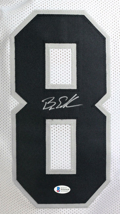 Bryan Edwards Autographed White Custom Football Jersey