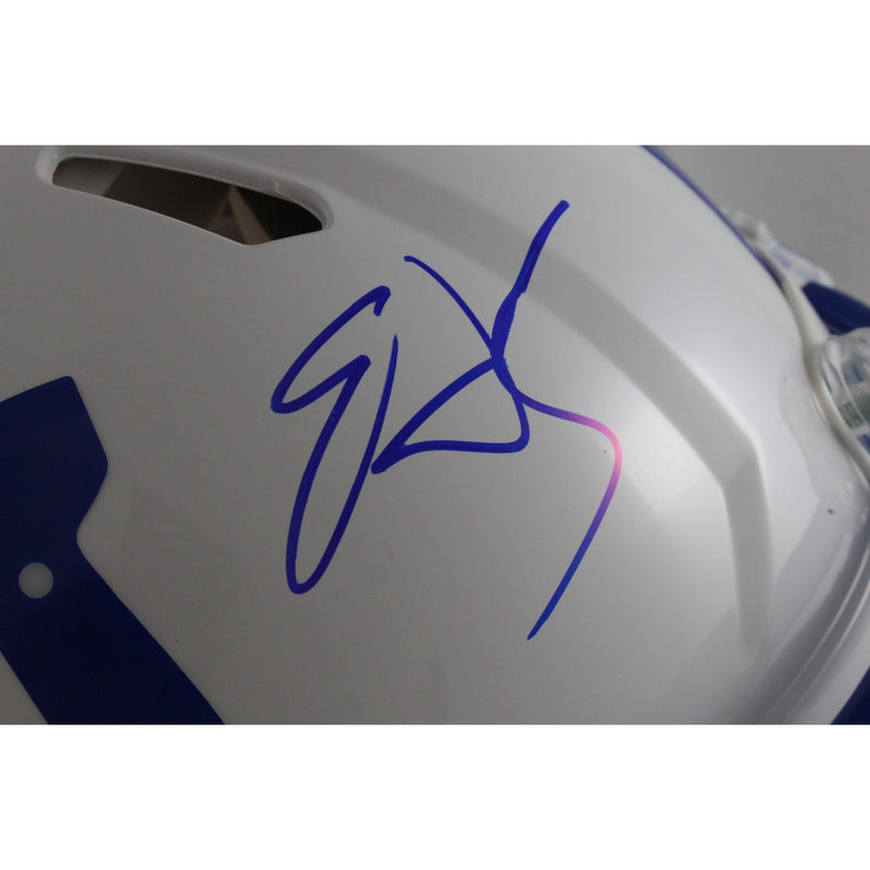 Edgerrin James Signed Indianapolis Colts Full Size Authentic Throwback Helmet