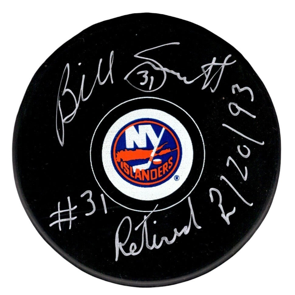 Billy Smith Signed New York Islanders Puck (PSA ITP)
