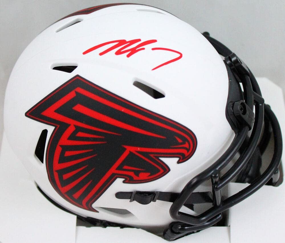 Michael Vick Signed Atlanta Falcons Lunar Eclipse Mini Helmet (Red Ink)