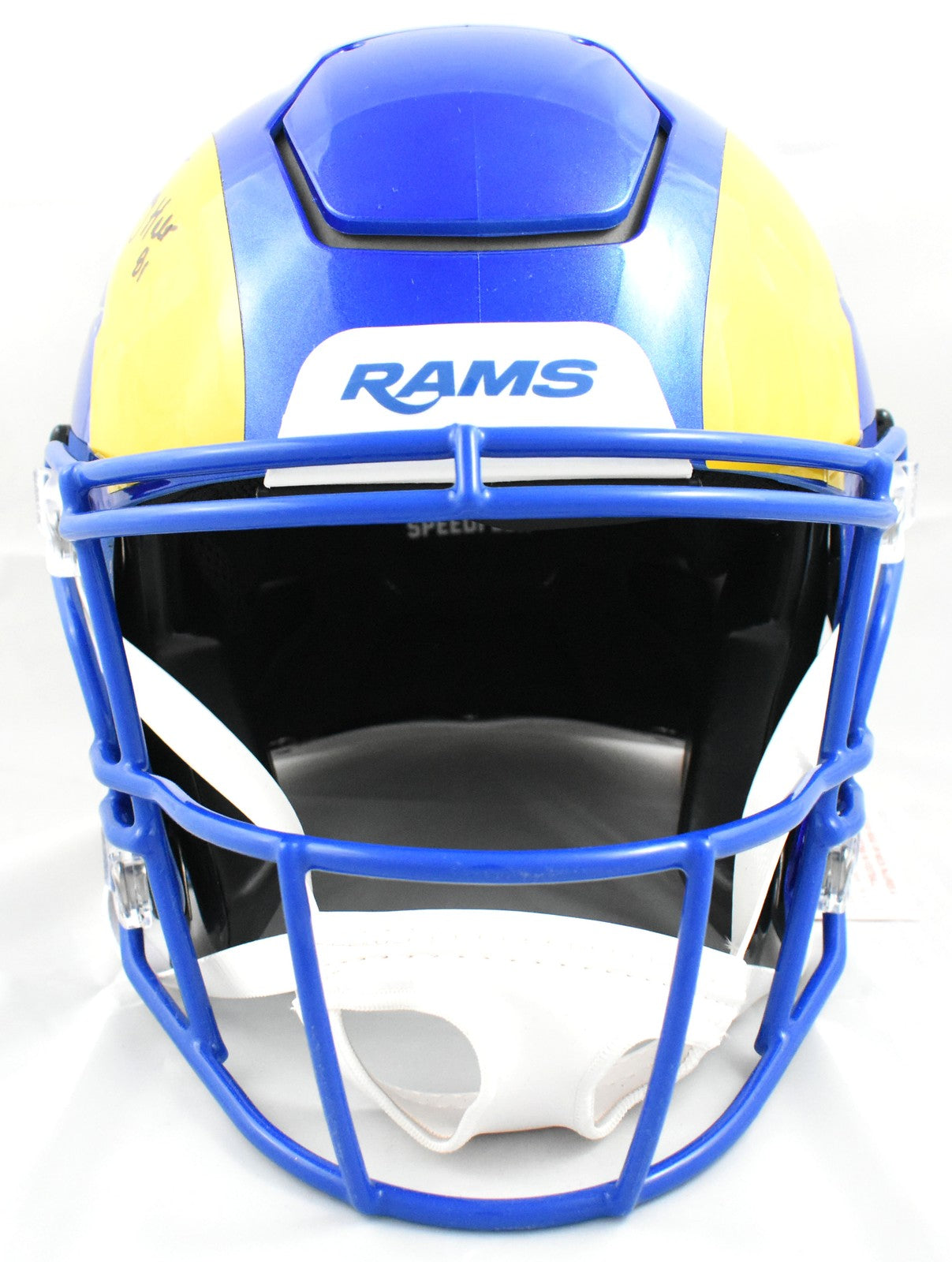 Torry Holt Autographed Los Angeles Rams Full Size Speedflex Helmet