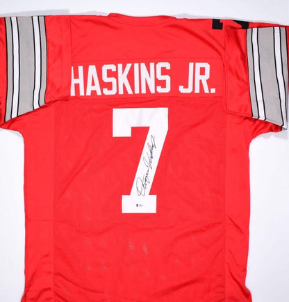 Dwayne Haskins Autographed Red College Style Jersey