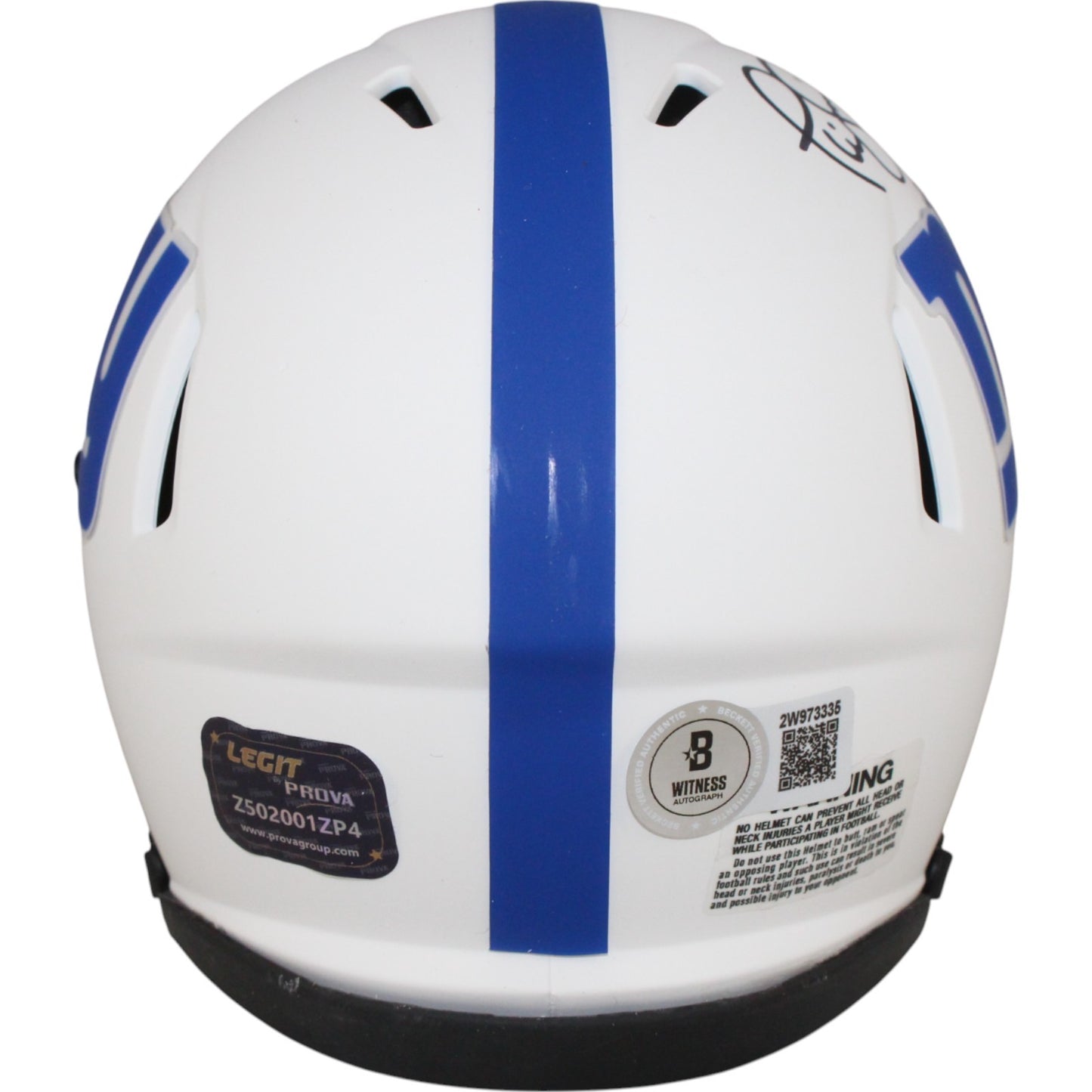 Phil Simms New York Giants Autographed Lunar Mini Helmet