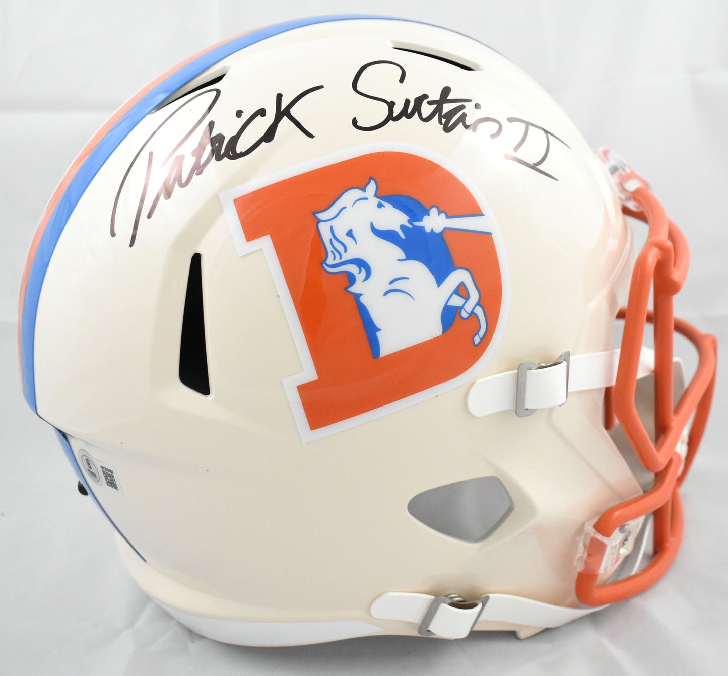 Patrick Surtain II Autographed Denver Broncos Retro Full Size Helmet