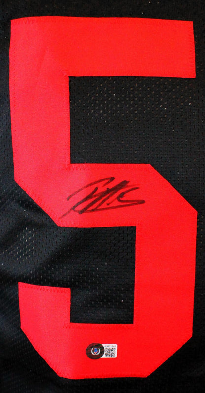Patrick Willis Autographed San Francisco 49ers Black Custom Jersey