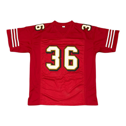Merton Hanks Autographed San Francisco 49ers Custom Jersey