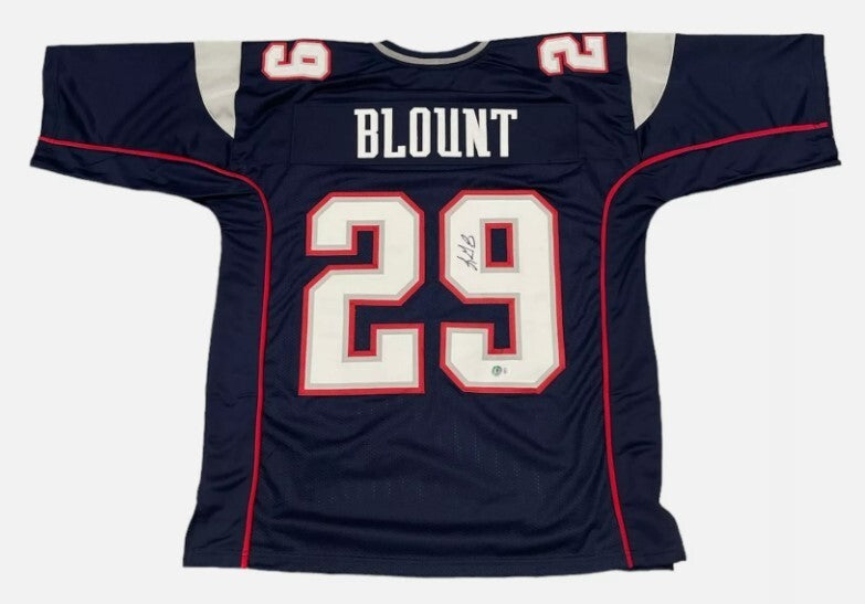 LeGarrette Blount New England Patriots Signed Custom Jersey (Beckett COA)